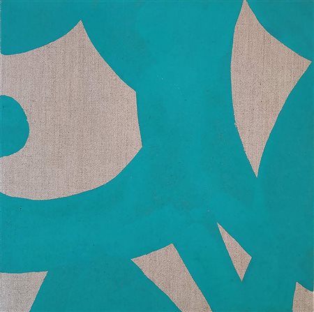 Carla Accardi, Verde, 2006 Vinilico su tela grezza 30x30 cm Firma, titolo e...