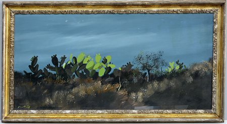 Enotrio Pugliese (Buenos Aires 1920 - Pizzo Calabro 1989)"Fichi d'India sul...