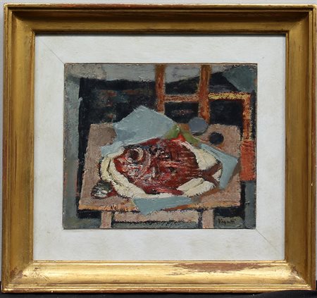 Gianni Vagnetti (Firenze 1897 - 1956)"Natura morta" olio su cartone (cm...