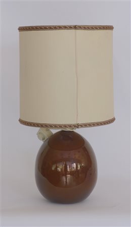 Lampada in ceramica con base in ceramica marroneProvenienza: Roberta e Basta...