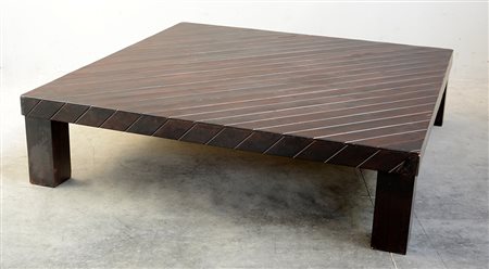 Grande tavolo da salotto moderno in legno (cm 160x40x160)(difetti)