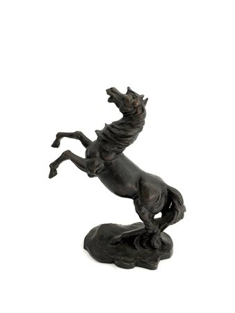 Scultura in bronzo raffigurante cavallo (h cm 21,5)