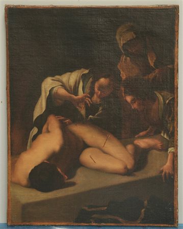 Da Bartolomeo Schedoni "San Sebastiano curato dalla vedova Irene" olio su...