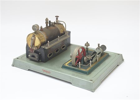 Modellino di impianto tecnico in metallo (difetti)