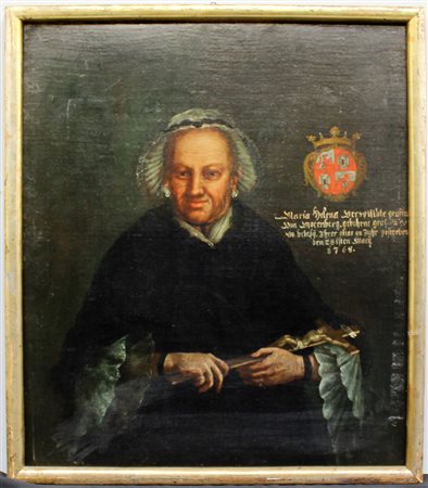 Scuola austriaca del secolo XVIII "Ritratto di Maria Helena della famiglia...