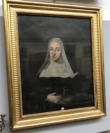 Scuola lombarda del secolo XVIII "Ritratto di M. Ludovica Felicita...