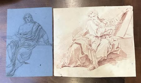 Lotto composto da due disegniArtista francese della fine del XVIII secolo...
