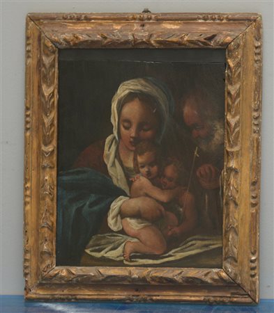 Da Bartolomeo Schedoni "Sacra famiglia con San Giovannino" olio su tavola (cm...