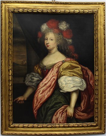 Scuola piemontese del secolo XVIII "Ritratto di Maria Giovanna Battista di...