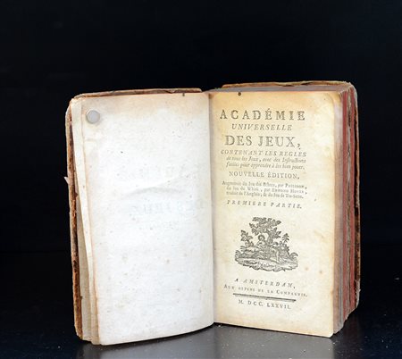 GIOCHI. Académie universelle des jeux... Nouvelle édition, augmentée du Jeu...