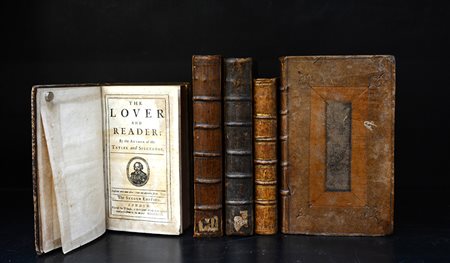 Serie di 5 volumi di autori Inglesi (DAVENANT, TEMPLE, STEELE) riguardanti...