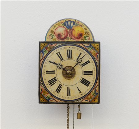 ANONIMOOrologio foresta nera, quadrante decorato con fiori, quadrante con...