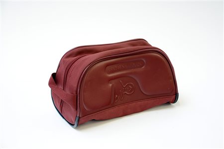 Beauty case "Mandarina Duck" color vinaccia (difetti)