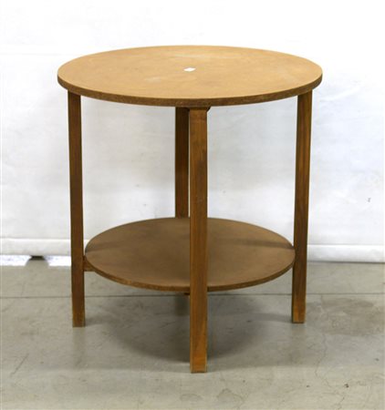 Tavolo tondo a due ripiani (d cm 65, h cm 68)