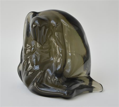 Manifattura di MuranoScultura in vetro sommerso ametista chiaro raffigurante...