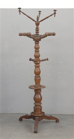 Appendiabiti portaombrelli in legno tornito (h cm 192)