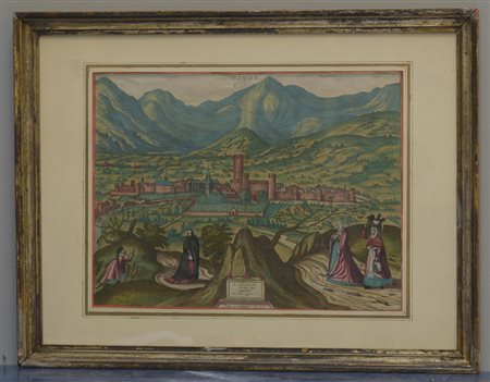 George Hoefnaglius incisione del secolo XVII raffigurante uno scorcio della...