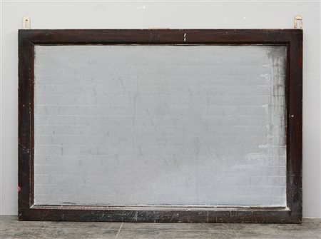 Grande lavagna da scuola con cornice in legno, inizio secolo XX (cm...