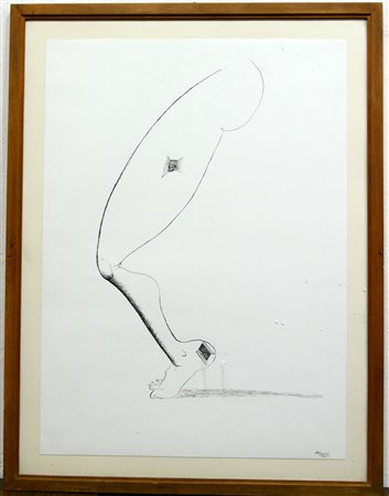 Renato Ranaldi (Firenze 1941)"Senza titolo" 1984china su cartacm...