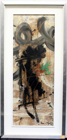 Ercole Pignatelli (Lecce 1935)“Senza titolo”, tecnica mista su masonite (cm...