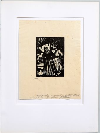 Arturo Checchi (1886 - 1971)"Senza titolo" 1914xilografia stampata su carta...