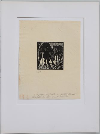 Arturo Checchi (1886 - 1971)"Senza titolo" 1913xilografia stampata su carta...