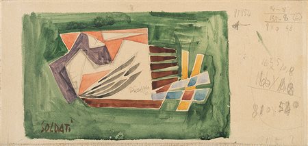 Atanasio Soldati (Parma 1896 - 1953)"Studio per 'XX settembre'" 1951...