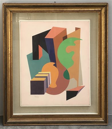 Antonio Marasco (Nicastro 1896 - Firenze 1975)"Senza titolo" 1969 olio su...