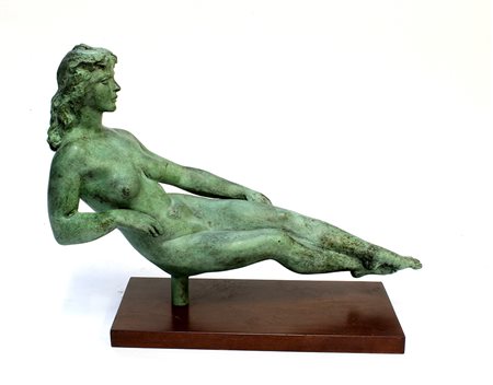 Francesco Messina (Linguaglossa 1900 - Milano 1995)"Nudo di donna" scultura...