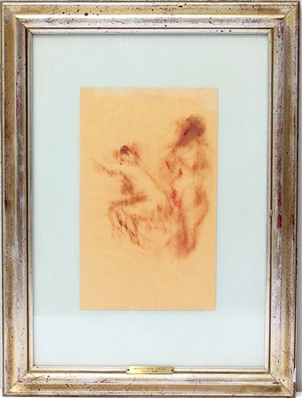Bruno Zoni (Parma 1911 - 1986)"Nudi" 1946tecnica mista su carta, cm...