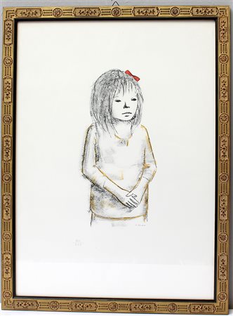 Xavier Bueno (Vera de Bidasoa 1915 - Fiesole 1979)"Senza titolo" litografia...