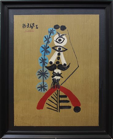 Pablo Picasso (Malaga 1881 - Mougins 1973)"Portrait Imaginaire n. I"...