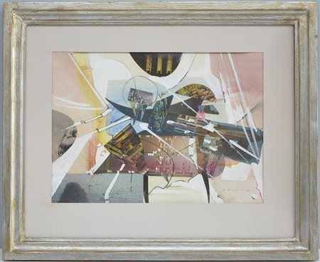 Edoardo Franceschini (Catania 1928 - 2006)"Composizione" 1964, tecnica mista...