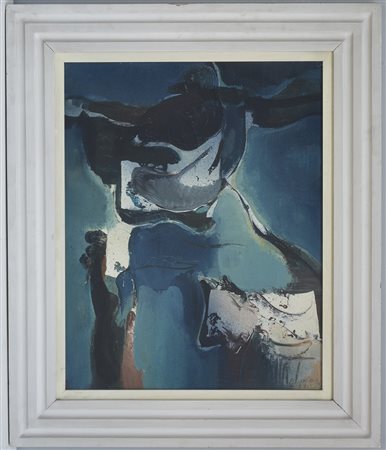 Mario Bionda (Torino 1913 - Penango 1985)"La lampara" 1969,olio su tela, cm...