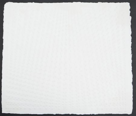 Enrico Castellani (Castelmassa 1930 - Celleno 2017)"Senza titolo" 1985,...