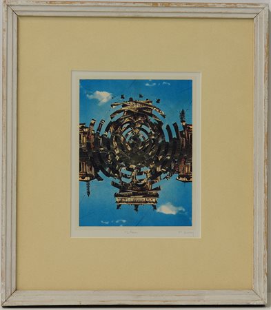 Pol Bury (La Louviere 1922 - Parigi 2005)"Milan" collage su carta, cm...