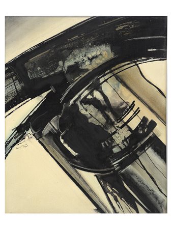 Gianni Bertini (Pisa 1922 - Caen 2010)"Ercole ebbro" 1957/58 siliconi su...