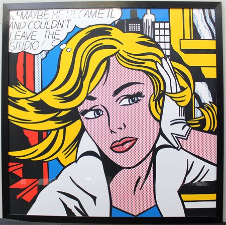 Roy Lichtenstein (New York 1923 - 1997)"M-Maybe he Became Ill and couldn't...