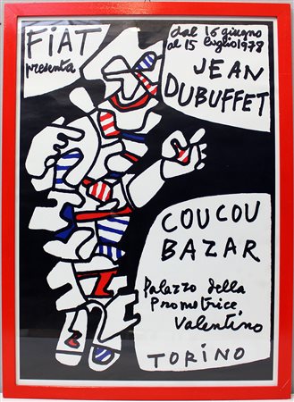 Jean Dubuffet (Le Havre 1901 - Parigi 1985)manifesto litografico realizzato...