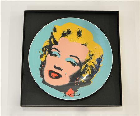 Andy Warhol (Pittsburgh 1928 - New York 1987)"Marilyn" piatto in porcellana...