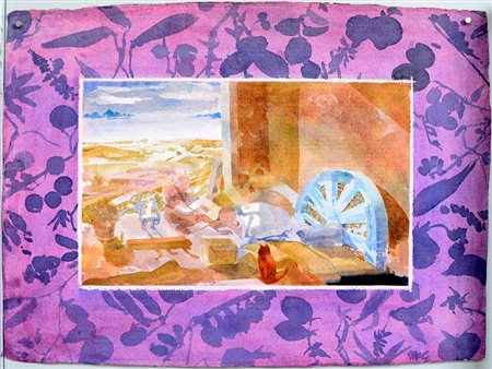 James Mc Garrel (Indianapolis 1930)"Senza titolo" acquerello su cartacm...