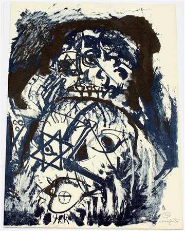 Luciano Minguzzi (Bologna 1911 - Milano 2004)"Senza titolo" litografia a...