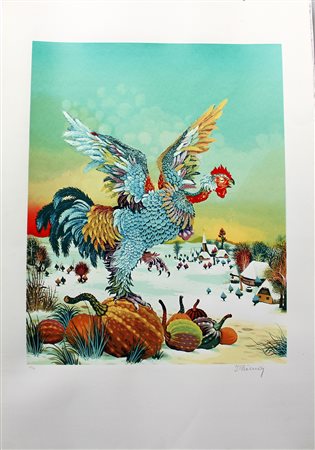 Ivan Vecenaj (Gola 1920 - Koprivnica 2013)"Senza titolo" serigrafia a...