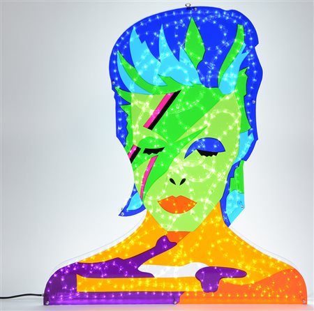 Marco Lodola (Dorno 1955)"David" 2010istallazione luminosa - plexiglass e...