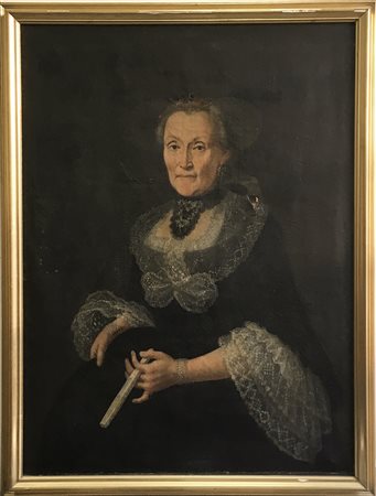 Maestro lombardo del secolo XVIII "Ritratto della Nobildonna Marta Carbonera...