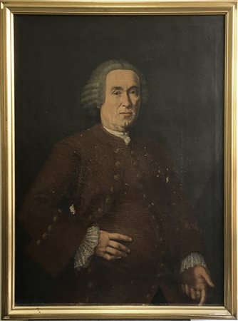 Maestro lombardo del secolo XVIII "Ritratto di Cesare Parravicini" 1768 olio...