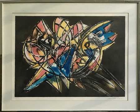 Umberto Mastroianni (Fontana Liri 1910 - Marino 1998)"Composizione"...