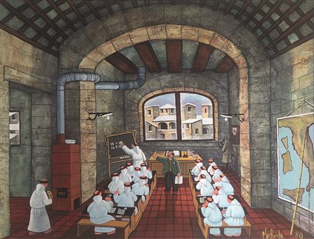 Norberto Proietti La solaresca del 1980 60x80 olio su tavola autentica...