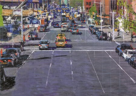 Bernardo Siciliano Senza Titolo olio su tela 50x70 autentica dell'artista su...