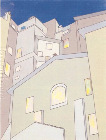 Renato Mambor Telegiornale olio e smalto su tela 60x80 del 2005 autentica...